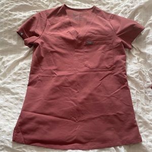 FIGS Catarina One Pocket Scrub Top Mauve XXS